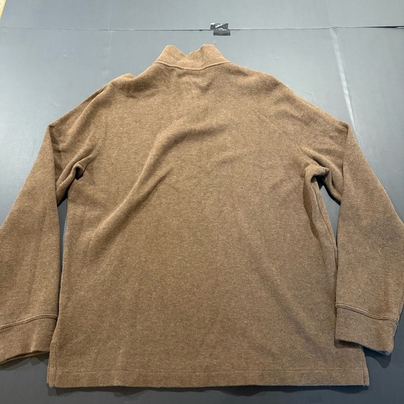 Polo Ralph Lauren Men's 100% Cotton 1/4 Zip Pullover Sweater Brown L - Picture 5 of 5